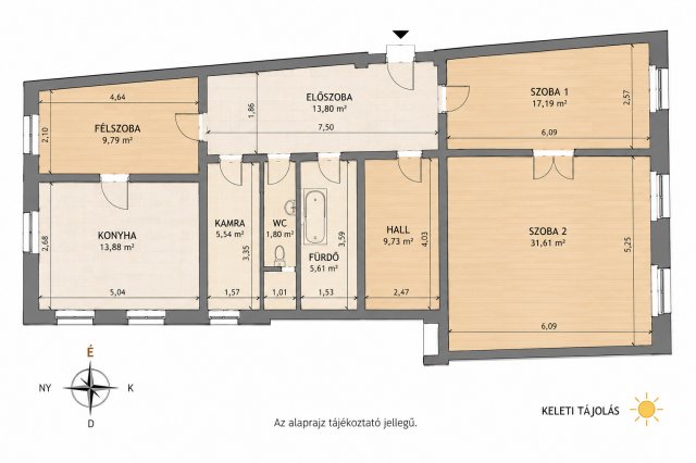 Eladó téglalakás, Budapesten, VI. kerületben 159.9 M Ft