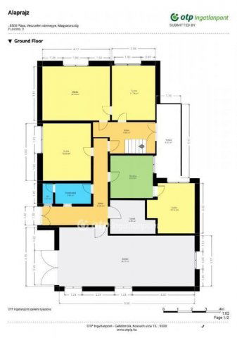 Eladó családi ház, Pápán 49.9 M Ft, 3+4 szobás
