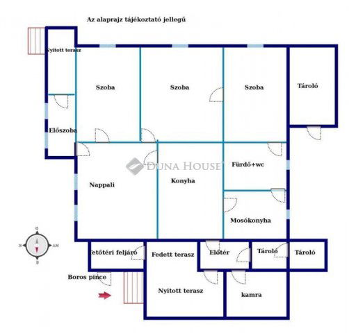 Eladó családi ház, Dunaalmáson 48.5 M Ft, 4 szobás