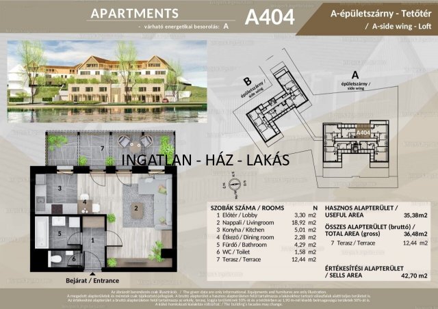 Eladó téglalakás, Veresegyházon 64.05 M Ft, 1 szobás