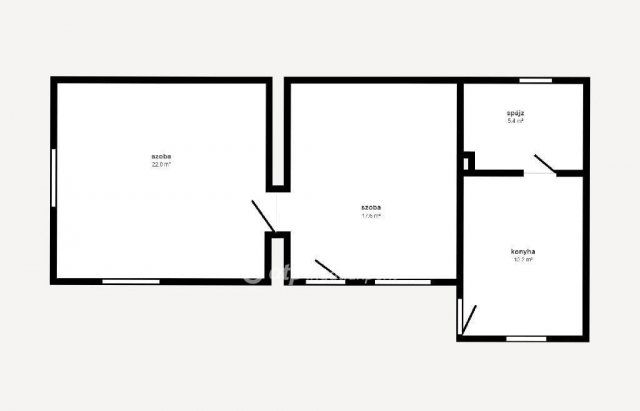 Eladó családi ház, Mérán 19.5 M Ft, 2 szobás