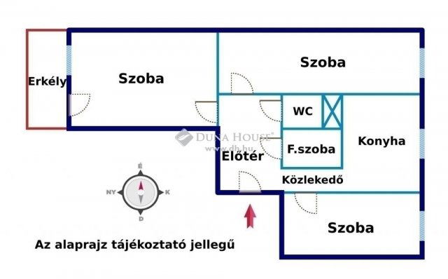 Eladó panellakás, Budapesten, XV. kerületben 60.9 M Ft, 3 szobás
