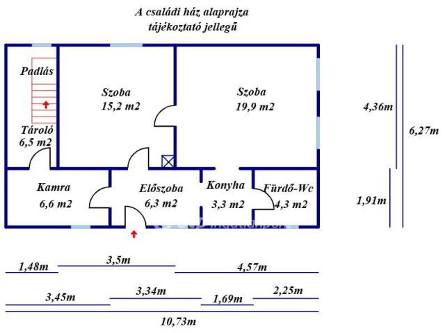 Eladó családi ház, Szolnokon 16.8 M Ft, 2 szobás