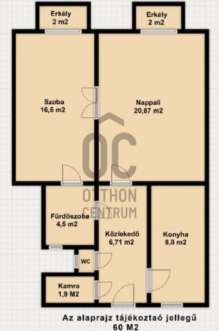 Eladó téglalakás, Budapesten, IX. kerületben 79.9 M Ft, 2 szobás