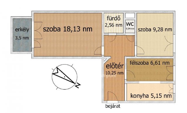 Eladó panellakás, Budapesten, XIX. kerületben 59.9 M Ft