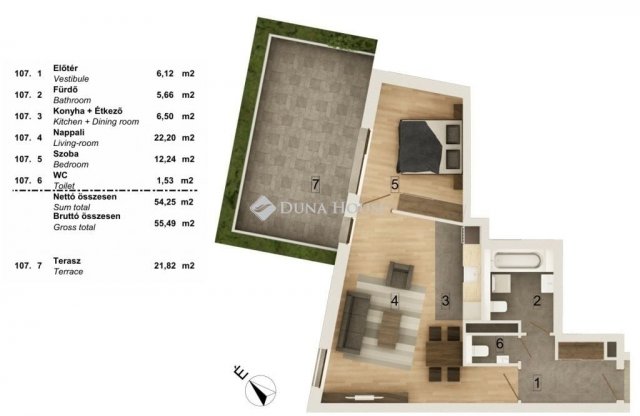 Eladó téglalakás, Budapesten, VIII. kerületben 86.9 M Ft