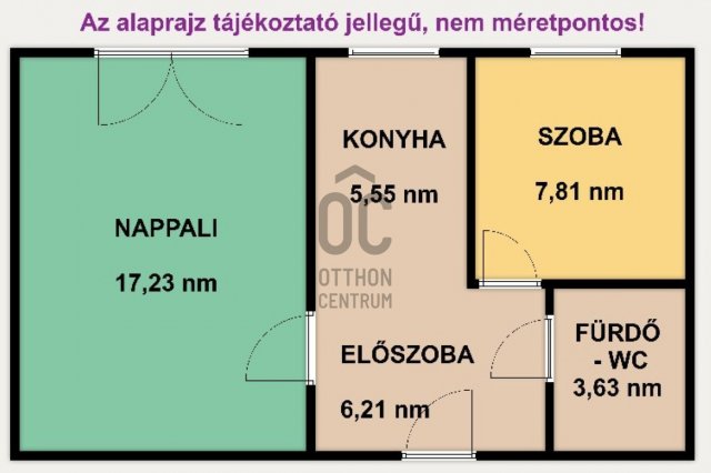 Eladó téglalakás, Győrött 60 M Ft, 2 szobás