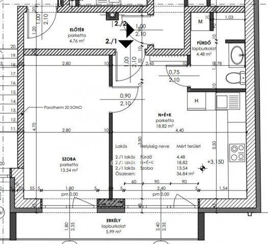 Eladó téglalakás, Szegeden 52.769 M Ft, 2 szobás
