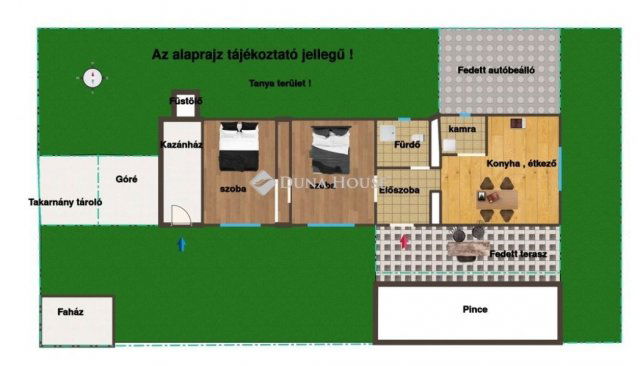 Eladó mezogazdasagi ingatlan, Helvécián 38.5 M Ft, 2 szobás