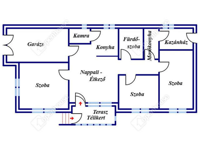 Eladó családi ház, Bocskaikerten 93.9 M Ft, 3 szobás