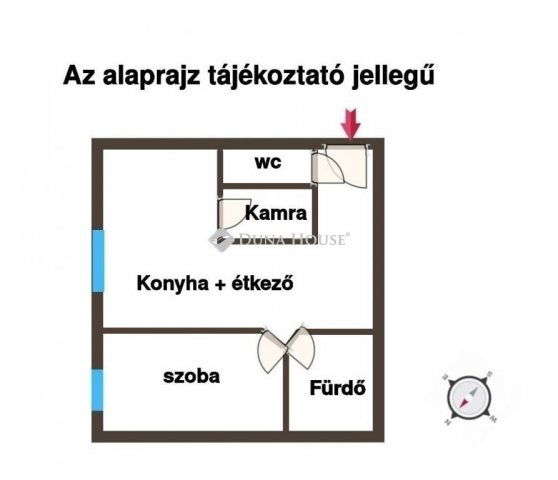 Eladó téglalakás, Szegeden 55.4 M Ft, 2 szobás