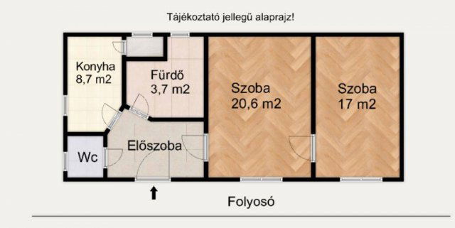 Eladó téglalakás, Budapesten, VIII. kerületben 58.2 M Ft