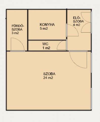 Eladó téglalakás, Budapesten, VI. kerületben 61.9 M Ft, 1 szobás