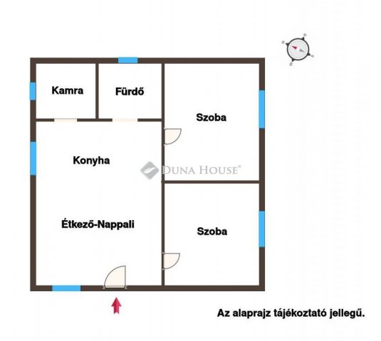 Eladó családi ház, Dabason 78.9 M Ft, 2 szobás