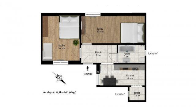 Eladó téglalakás, Budapesten, VIII. kerületben 66.2 M Ft