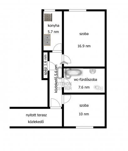 Eladó téglalakás, Kisvárdán 27.99 M Ft, 2 szobás