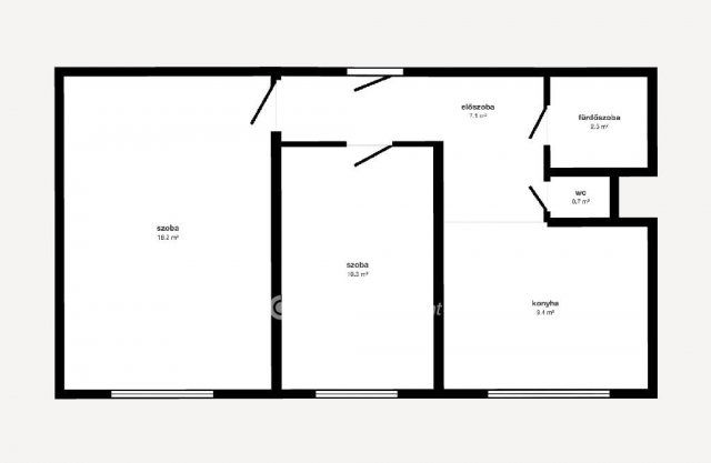 Eladó panellakás, Tiszaújvárosban 25 M Ft, 1+1 szobás