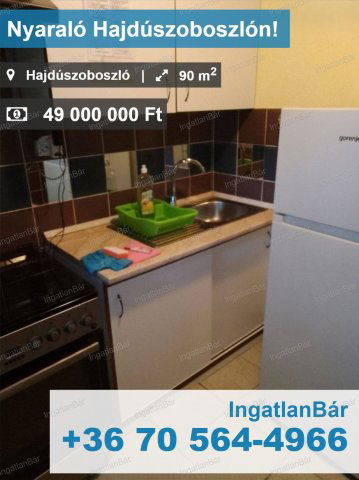 Eladó nyaraló, Hajdúszoboszlón 49 M Ft, 5 szobás