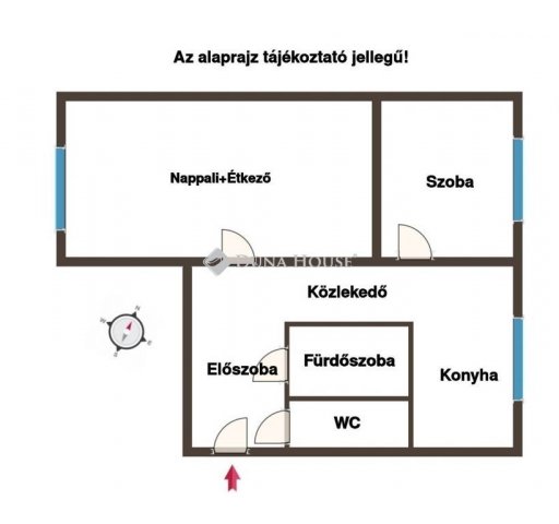 Eladó panellakás, Pétfürdőn 41 M Ft, 2 szobás