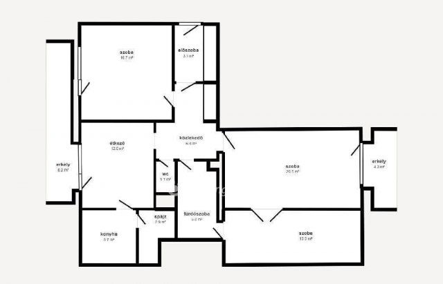 Eladó téglalakás, Nyíregyházán 59.9 M Ft, 3 szobás