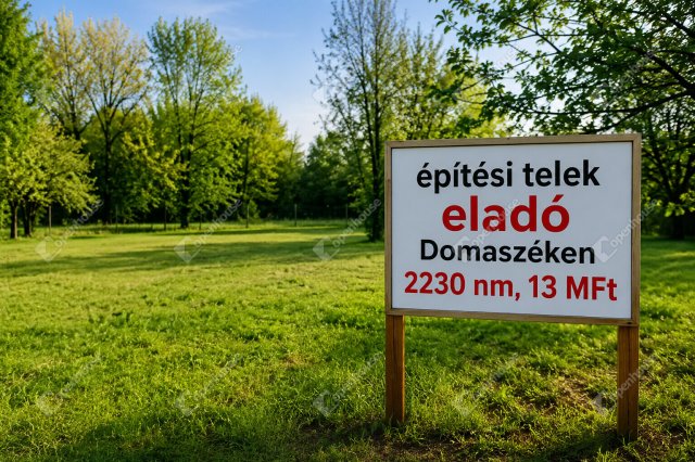 Eladó telek, Domaszéken 13 M Ft / költözzbe.hu