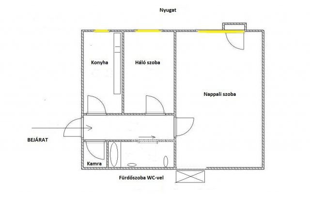 Eladó téglalakás, Debrecenben, Ispotály utcában 53.9 M Ft