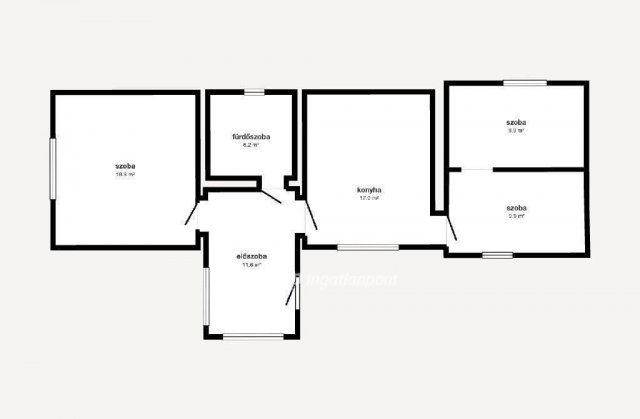 Eladó családi ház, Nyírbogdányon 31.55 M Ft, 1+2 szobás