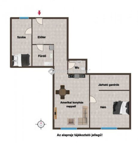 Eladó téglalakás, Budapesten, XIII. kerületben, Pannónia utcában