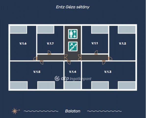 Eladó téglalakás, Keszthelyen 74 M Ft, 2 szobás