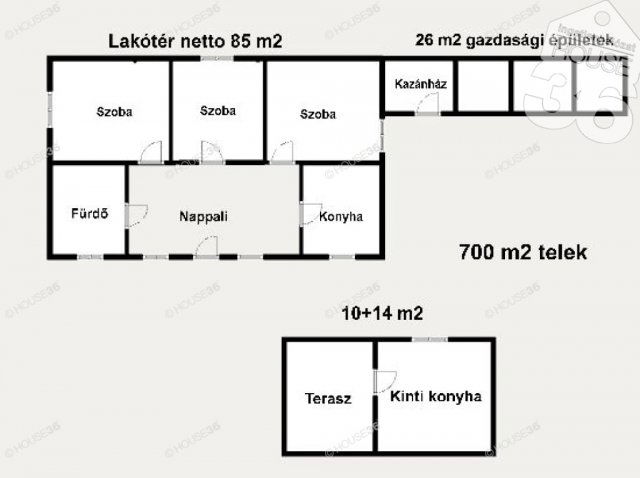 Eladó családi ház, Tiszaalpáron 31.99 M Ft, 3 szobás