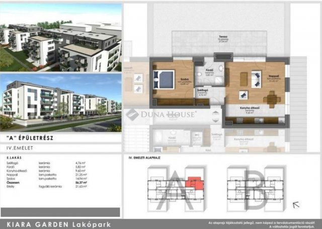 Eladó téglalakás, Szombathelyen 63.9 M Ft, 2 szobás