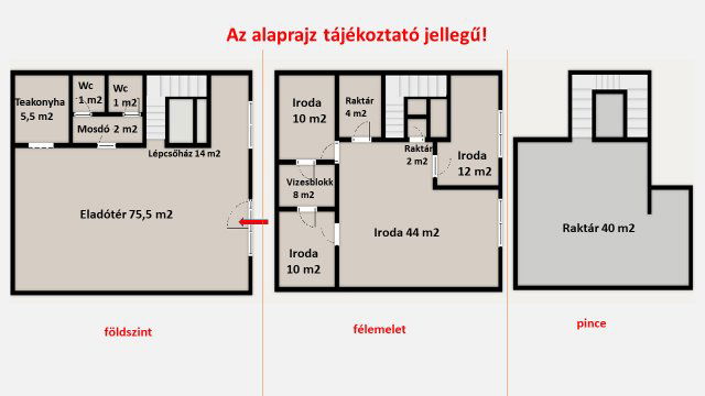 Kiadó üzlethelyiség, Budapesten, IX. kerületben 800 E Ft / hó