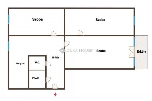 Eladó panellakás, Pécsett 49.9 M Ft, 3 szobás