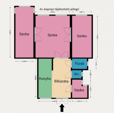 Eladó téglalakás, Budapesten, VI. kerületben, Izabella utcában