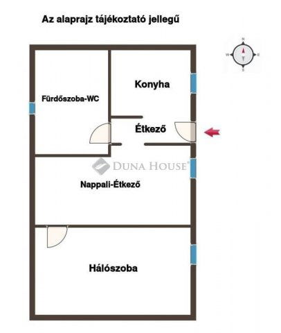 Eladó családi ház, Dunabogdányban 35 M Ft, 2 szobás