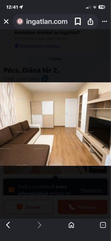 Eladó panellakás, Pécsett 39.9 M Ft, 1+1 szobás