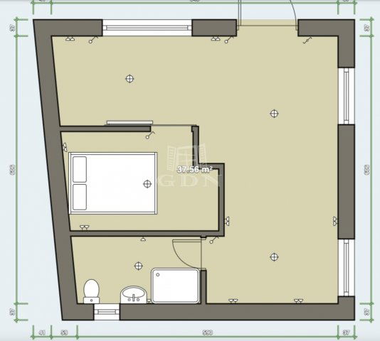 Kiadó téglalakás, albérlet, Vácon 250 E Ft / hó, 1+1 szobás