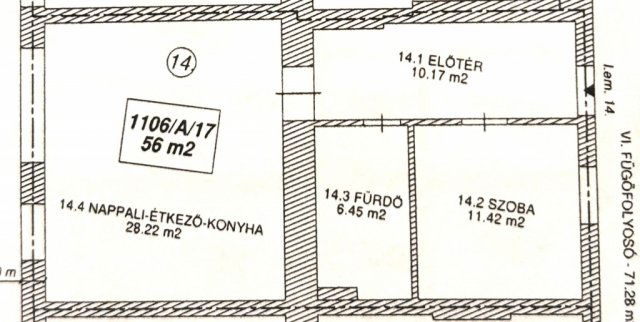Eladó téglalakás, Szolnokon 64.4 M Ft, 1+1 szobás