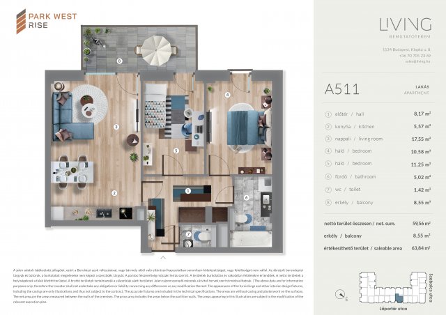 Eladó téglalakás, Budapesten, XIII. kerületben, Szabolcs utcában