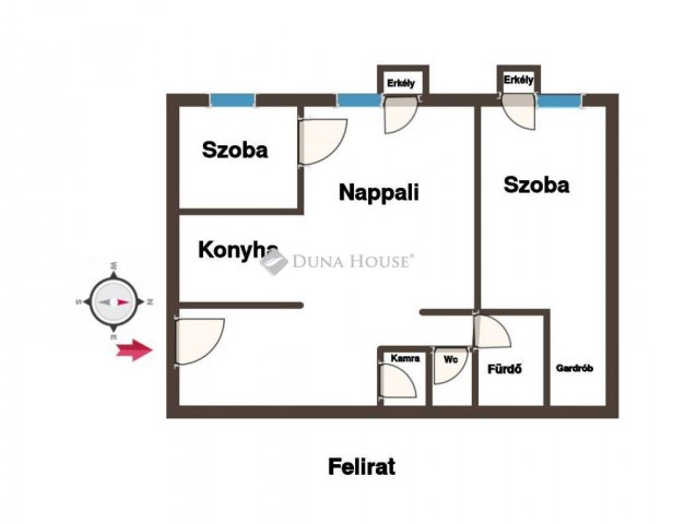 Eladó téglalakás, Pécsett 68.9 M Ft, 2 szobás