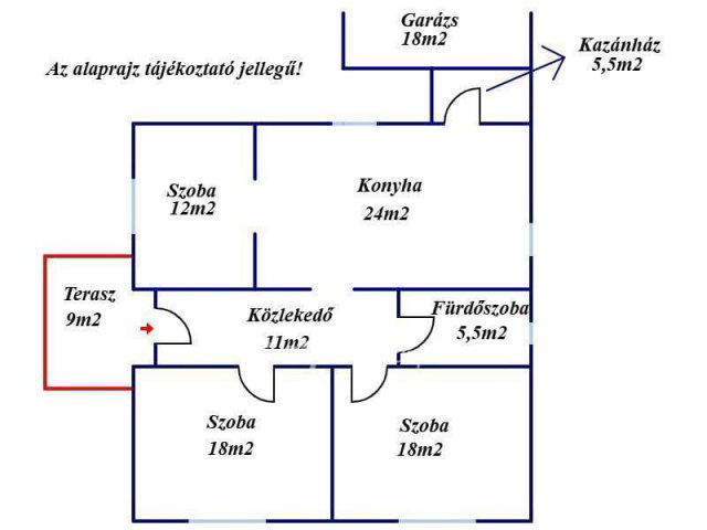 Eladó családi ház, Újkígyóson 24 M Ft, 3 szobás