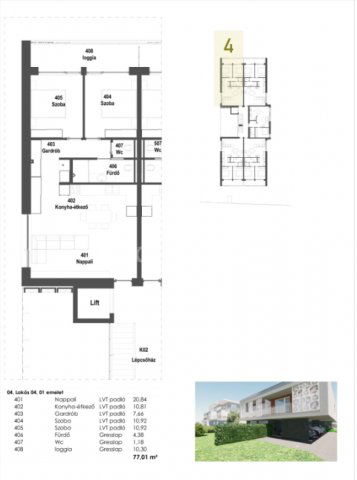 Eladó téglalakás, Zamárdiban 122.67 M Ft, 3 szobás