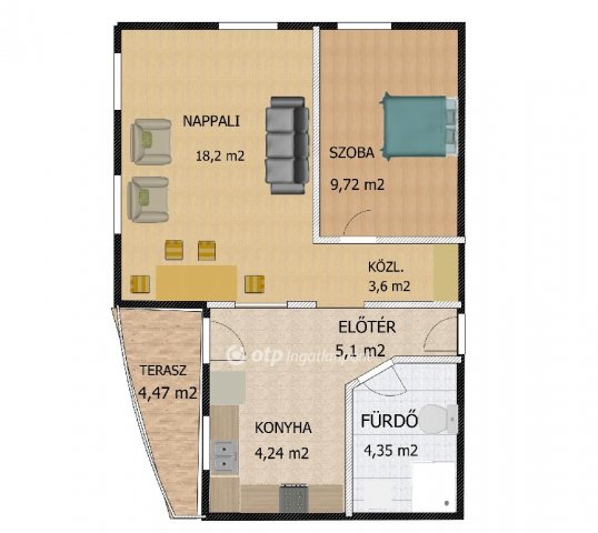 Kiadó téglalakás, albérlet, Dunaharasztin 280 E Ft / hó