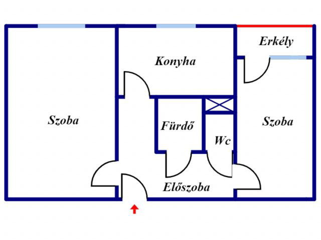 Eladó panellakás, Székesfehérvárott 46.5 M Ft, 1+1 szobás