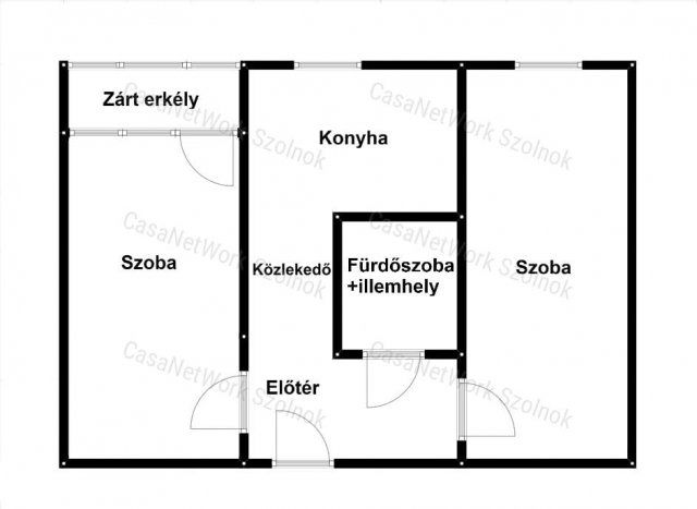 Eladó panellakás, Szolnokon 24.99 M Ft, 2 szobás