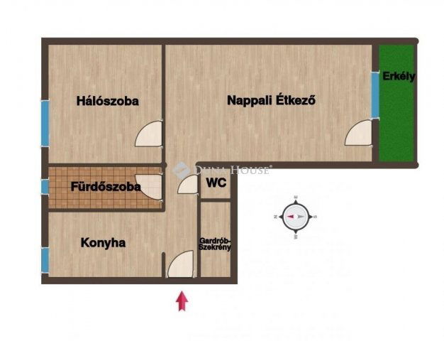 Eladó téglalakás, Kecskeméten 51.9 M Ft, 2 szobás