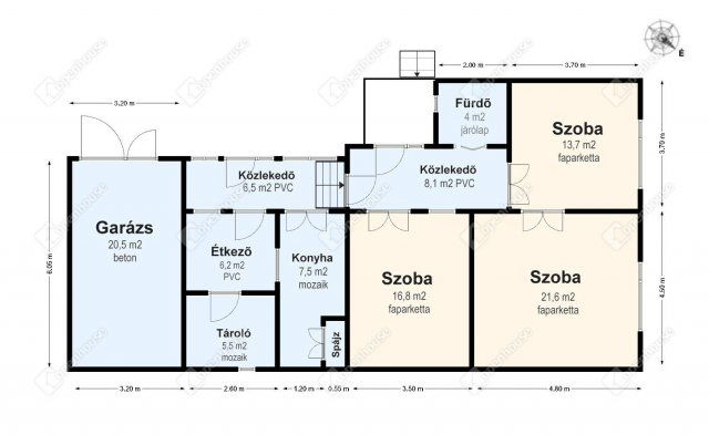Eladó családi ház, Sárospatakon 29.9 M Ft, 3 szobás