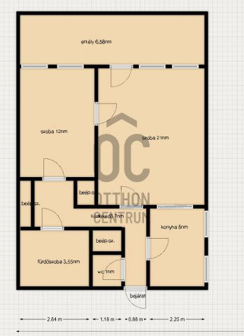 Eladó téglalakás, Zalaegerszegen 37.99 M Ft, 2 szobás