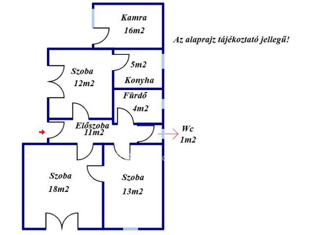 Eladó családi ház, Sarkadon 18 M Ft, 3 szobás