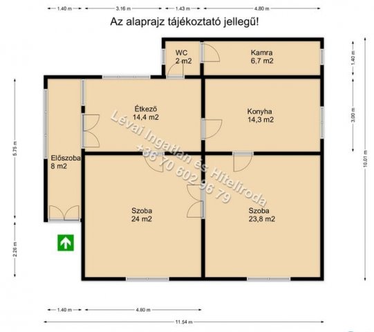 Eladó családi ház, Békéscsabán 19.9 M Ft, 2 szobás